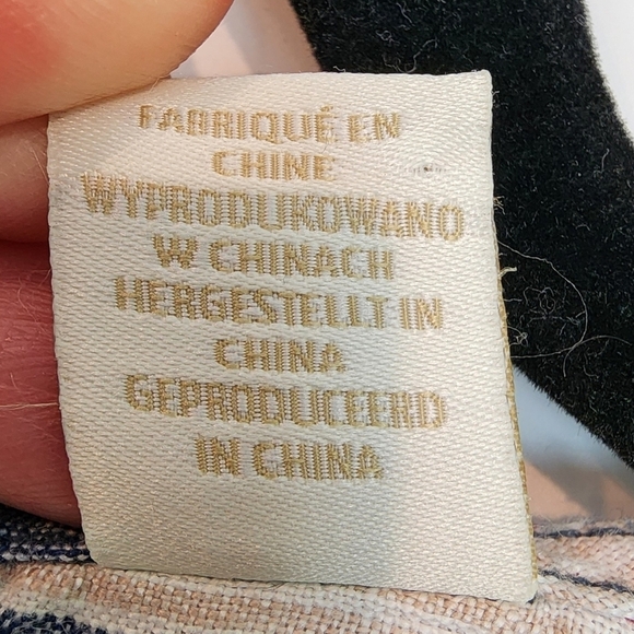 St. Tropez West 100% Linen Stripe Summer Dress Breathable Beachy Red Blue Tan 10 - Picture 7 of 11